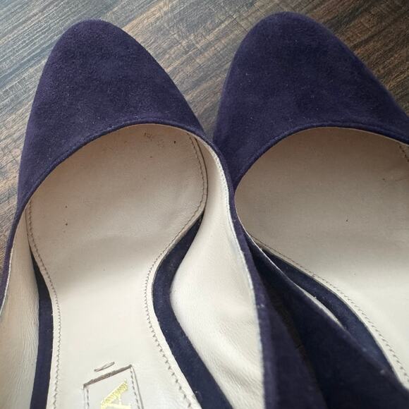 EUC Prada Milano Suede Platform Pumps in Violet Purple - Picture 10 of 14